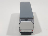 Airport Bus Fun Plane 24 Hour Service White Die Cast Toy Car Vehicle