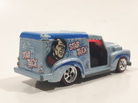 2014 Hot Wheels Pop Culture: Star Trek Custom '52 Chevy Metalflake Pale Blue Die Cast Toy Car Vehicle Red Line Real Rider Wheels