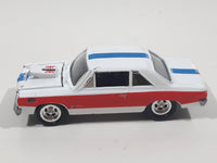 1997 Playing Mantis Johnny Lightning No. 003 1969 AMC Scrambler White Die Cast Toy Car Vehicle with Opening Hood