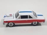 1997 Playing Mantis Johnny Lightning No. 003 1969 AMC Scrambler White Die Cast Toy Car Vehicle with Opening Hood