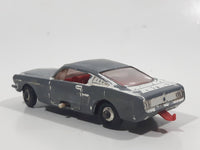 Vintage 1969 Lesney Matchbox Series No. 8 Mustang White Die Cast Toy Car Vehicle with Turning Front Wheels