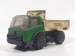 Vintage Tonka Farm Flat Bed Truck Green and Cream Pressed Steel Die Cast Toy Car Vehicle