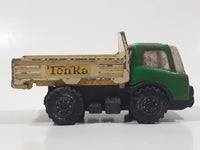 Vintage Tonka Farm Flat Bed Truck Green and Cream Pressed Steel Die Cast Toy Car Vehicle