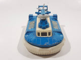 Vintage 1974 Lesney Products Matchbox Super Kings Hovercraft Blue and White Die Cast Toy Car Vehicle