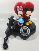 KNG America Disney Mickey Mouse and Minnie Mouse Heart Themed Animated Talking Phone 9" Tall