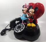 KNG America Disney Mickey Mouse and Minnie Mouse Heart Themed Animated Talking Phone 9" Tall