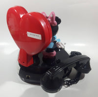 KNG America Disney Mickey Mouse and Minnie Mouse Heart Themed Animated Talking Phone 9" Tall