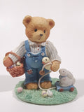 Cherished Teddies Boy With Pull-Toy Bunny Figurine Donald "Friends Are Egg-Ceptional Blessings"