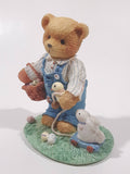 Cherished Teddies Boy With Pull-Toy Bunny Figurine Donald "Friends Are Egg-Ceptional Blessings"