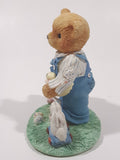 Cherished Teddies Boy With Pull-Toy Bunny Figurine Donald "Friends Are Egg-Ceptional Blessings"