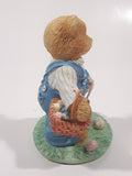 Cherished Teddies Boy With Pull-Toy Bunny Figurine Donald "Friends Are Egg-Ceptional Blessings"