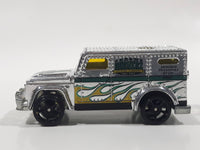 2009 Hot Wheels HW City Works Armored Truck Chrome Die Cast Toy Car Vehicle with Opening Rear Door