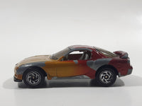 1996 Matchbox Mazda RX-7 Gold and Dark Red Maroon Die Cast Toy Car Vehicle