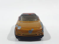 1996 Matchbox Mazda RX-7 Gold and Dark Red Maroon Die Cast Toy Car Vehicle