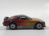 1996 Matchbox Mazda RX-7 Gold and Dark Red Maroon Die Cast Toy Car Vehicle