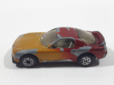 1996 Matchbox Mazda RX-7 Gold and Dark Red Maroon Die Cast Toy Car Vehicle