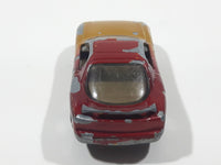 1996 Matchbox Mazda RX-7 Gold and Dark Red Maroon Die Cast Toy Car Vehicle