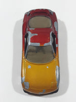 1996 Matchbox Mazda RX-7 Gold and Dark Red Maroon Die Cast Toy Car Vehicle