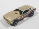 Vintage 1977 Hot Wheels Top Eliminator Hemi Hauler Gold Chrome Die Cast Toy Funny Race Car Vehicle Made in Hong Kong