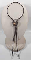 Western Horse Head Dark Brown Draw String Bolo Tie