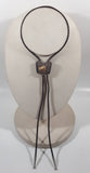 Western Horse Head Dark Brown Draw String Bolo Tie