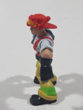 2009 Hasbro Adventure Heroes Fireman Firefighter 3" Tall Toy Action Figure C-2528A