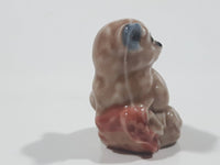 Vintage Wade England Whimsies Red Rose Tea Lemur Figurine