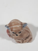 Vintage Wade England Whimsies Red Rose Tea Lemur Figurine