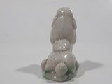 Vintage Wade England Red Rose Tea White Poodle Dog Figurine