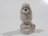 Vintage Wade England Red Rose Tea White Poodle Dog Figurine