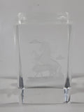 Unicorn Mother and Baby Themed Heavy Clear Lucite Resin Paper Weight