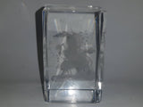 Unicorn Mother and Baby Themed Heavy Clear Lucite Resin Paper Weight