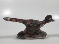 Roadrunner Bird Pebble Filled 5" Long Clear Resin Sculpture