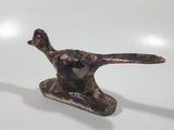 Roadrunner Bird Pebble Filled 5" Long Clear Resin Sculpture