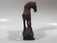 Horse 5" Tall Wood Carved Figurine