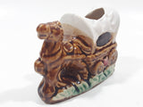 Vintage Nashville Tennessee Horse and Chuck Wagon 3 1/4" Long Ceramic Toothpick Holder