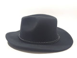 Metal Chain Rimmed Black Cowboy Hat Made in China