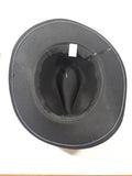 Metal Chain Rimmed Black Cowboy Hat Made in China