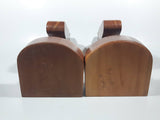 Western Horse Head Shaped Wooden Book Ends 8 1/2" Tall