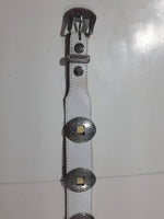 White Western Themed 35" Long Belt