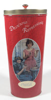Delicious and Refreshing Drink Coca Cola In Bottles 11 1/4" Tall Tin Metal Canister