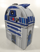 2010 LucasFilm Star Wars R2D2 Shaped Embossed Tin Metal Lunch Box