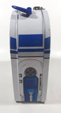 2010 LucasFilm Star Wars R2D2 Shaped Embossed Tin Metal Lunch Box