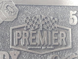 Premier Industrial Corporation Indy 500 Race Car Nut and Bolt Themed Metal Belt Buckle