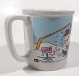 Vintage 1982 Royal Orleans United Artists The Pink Panther Collection Caution Thin Ice Hockey Themed Ceramic Coffee Mug Cup