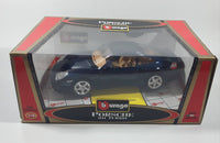 Rare Version Burago Gold Collection Porsche 911 Turbo Dark Blue 1/18 Scale Die Cast Toy Car Vehicle New in Box