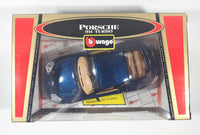 Rare Version Burago Gold Collection Porsche 911 Turbo Dark Blue 1/18 Scale Die Cast Toy Car Vehicle New in Box