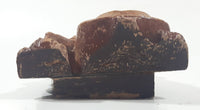 Vintage Syroco "Give Your Pipe A Rest" Dog Shaped 6" Tall Heavy Wood Pipe Rest