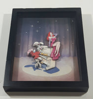 Rare 1987 Disney Amblin Who Framed Roger Rabbit? Roger and Jessica Piano Scene 3D Decoupage Shadow Box