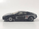 1986 Matchbox Ferrari Testarossa Black Die Cast Toy Car Vehicle